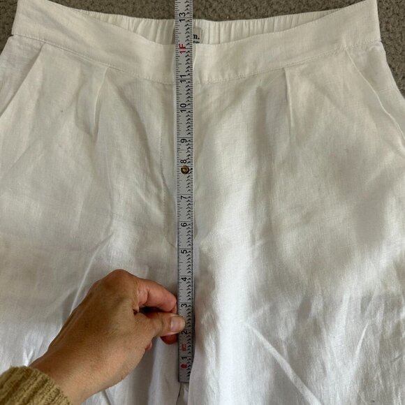 Rhythm Linen Pants White Trousers Lined Tailored Retails $80 - Picture 16 of 16